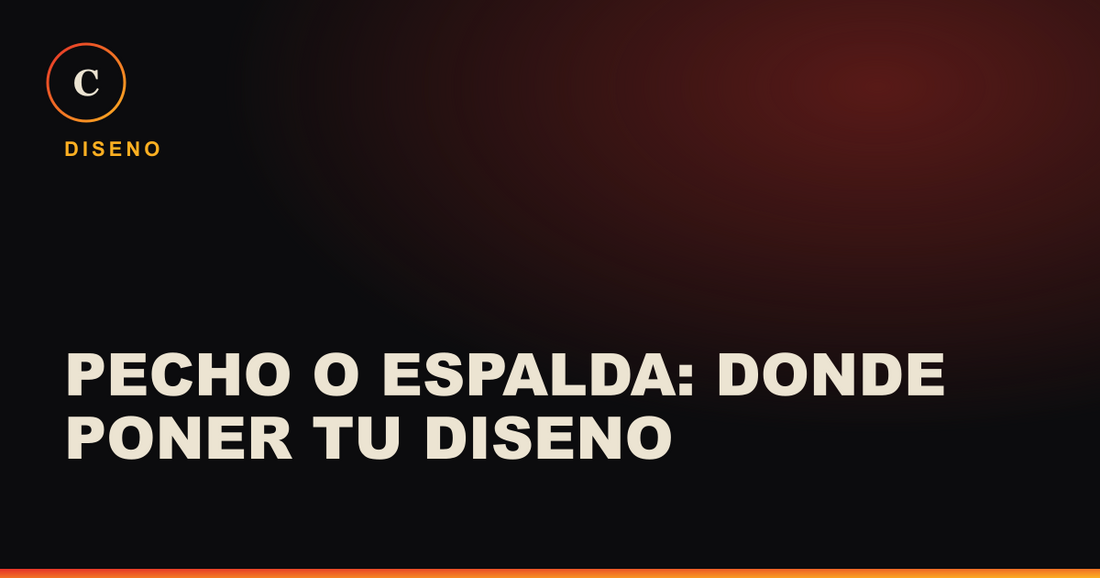 Pecho o espalda: donde poner tu diseno