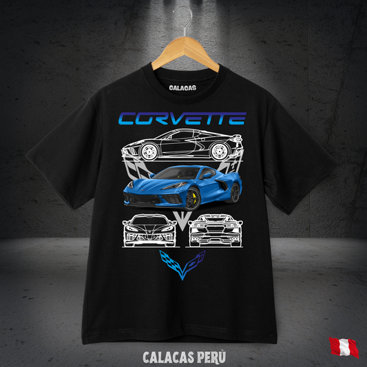 Polo - Corvette Azul C8