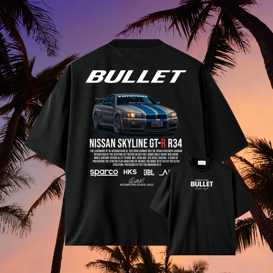 Polo Nissan Skyline GT-R R34 "BULLET" - Leyenda JDM 💥
